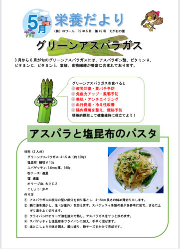 R7年　５月栄養だより