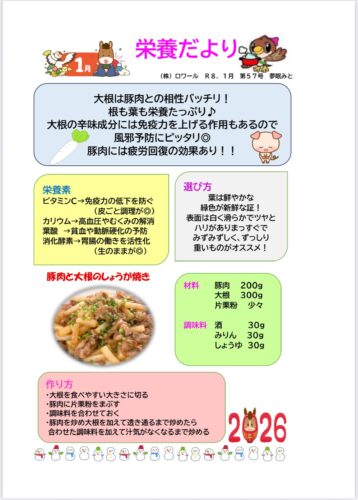 R8年　１月栄養だより
