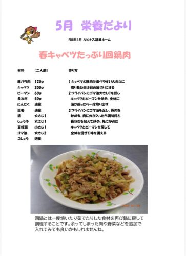 R8年　　５月栄養だより